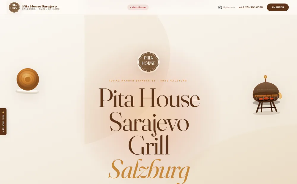 Website Pita House Sarajevo
